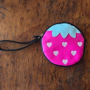 Betsey Johnson Luv Betsey Strawberry Wristlet